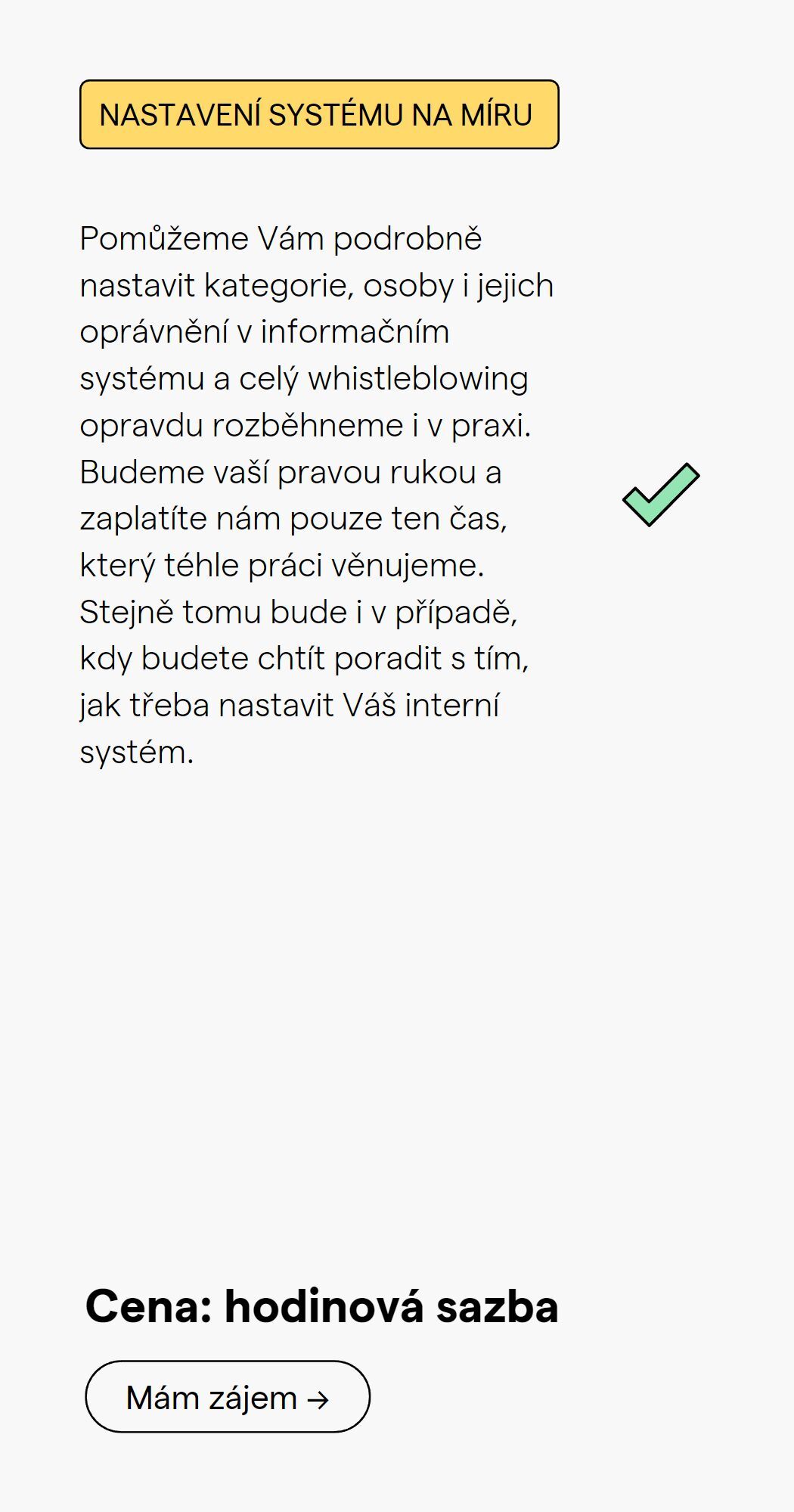 Nastavení systému na míru