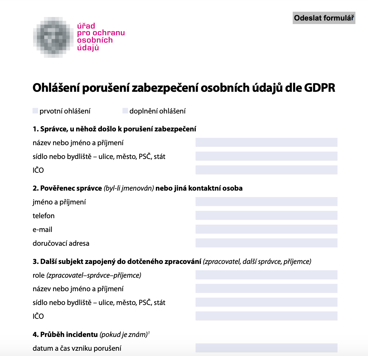 Kde nahlásit porušení GDPR?