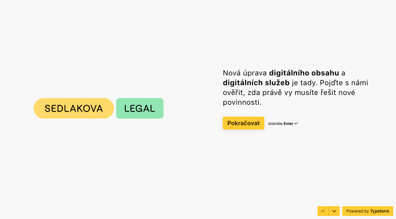 Digitální obsah - typeform