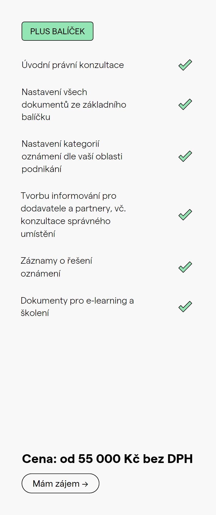 Plus balíček